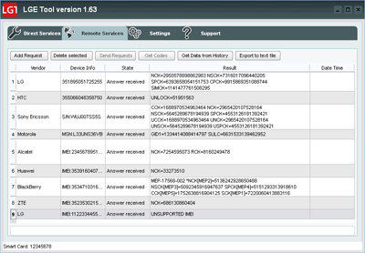 Aktywacja  LGE Tool  - wygl�d programu 4SE