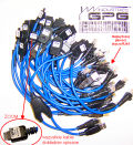 Komplet 18 kabli LG dla Z3x Box KU311, LX1200, B1200, U8110F, 7050, C1100, U8110, 510, C2200, 8110, 1100, U8150, 600, KG800, B1300, KE500, VX6000; stosowane w przypadku zakupu aktywacji LG dla Z3X boxa