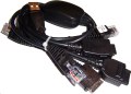 Komplet kabli Sagem do AcerFlasher/Micro Box/JAF-S na USB dla obs�ugi modeli HS oraz Lacosto. Kabel dostarczany z wtykami 9xx, C4, 411X/202C/300C