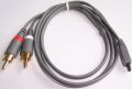 Kabel Audio chinch do Samsung D500, E640, E730, E350, E600, D340, E800, E720, Z300, E530, E560, E880 (MMC80) pozowli ods�ucha� utwory z Twojego telefonu na g�o�nikach lub sprz�cie RTV/Audio kt�re posiadaj� wej�cie Chinch (RCA)